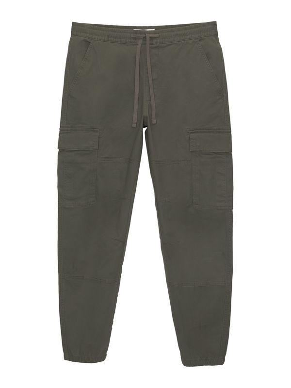 Pull&Bear Pull&Bear Kargo hlače  oliva