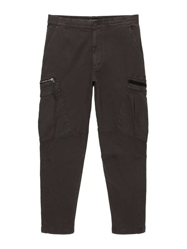 Pull&Bear Pull&Bear Kargo hlače  temno siva