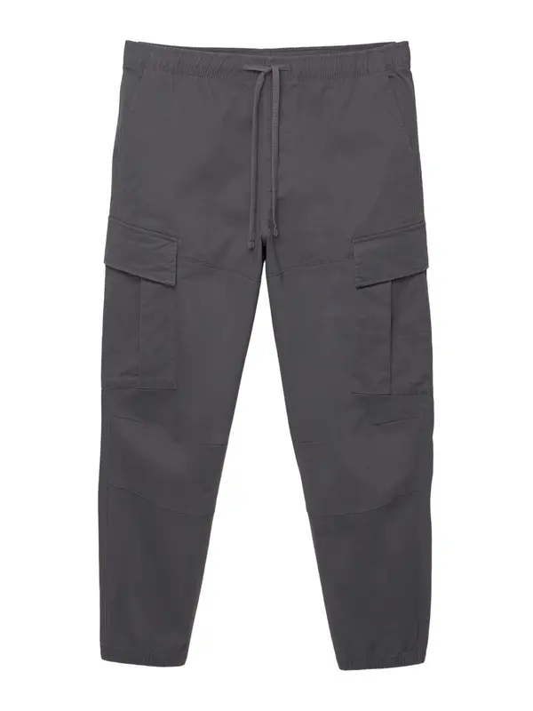 Pull&Bear Pull&Bear Kargo hlače  temno siva