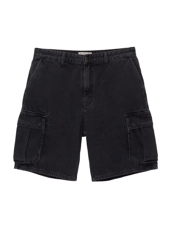 Pull&Bear Pull&Bear Kargo kavbojke  črn denim