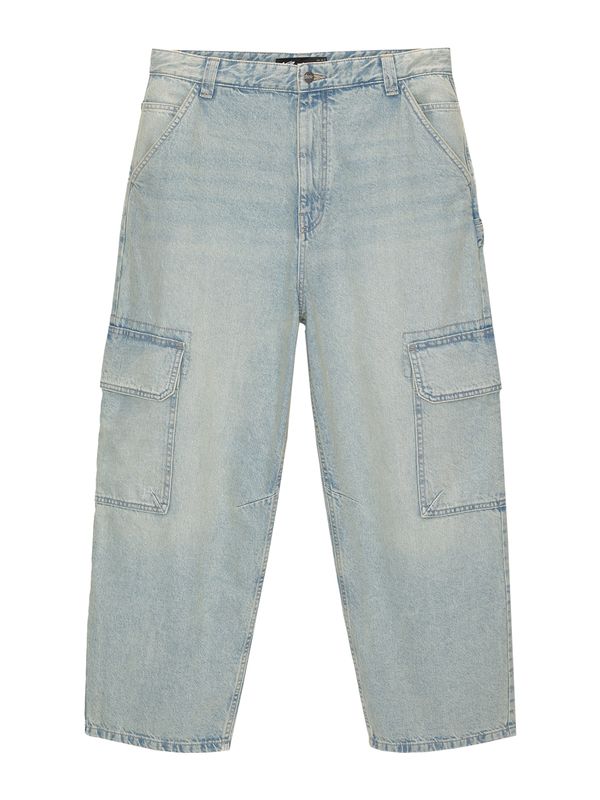 Pull&Bear Pull&Bear Kargo kavbojke  moder denim
