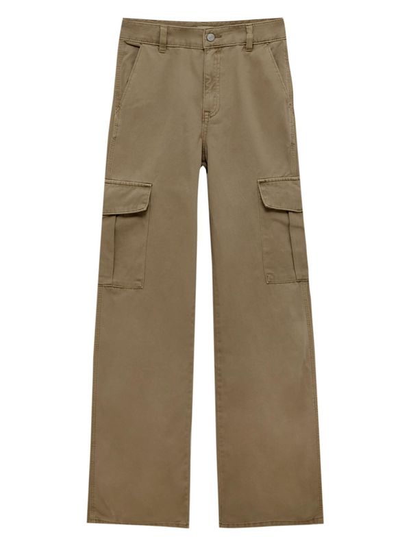 Pull&Bear Pull&Bear Kargo kavbojke  pesek