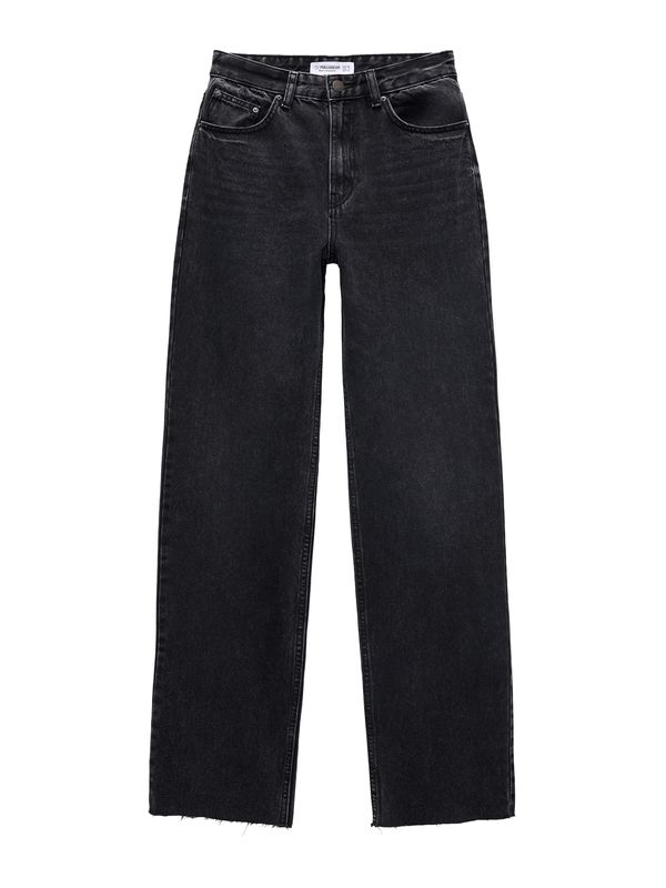 Pull&Bear Pull&Bear Kavbojke  črn denim