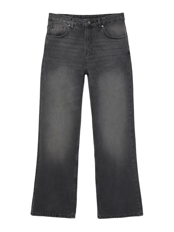 Pull&Bear Pull&Bear Kavbojke  črn denim