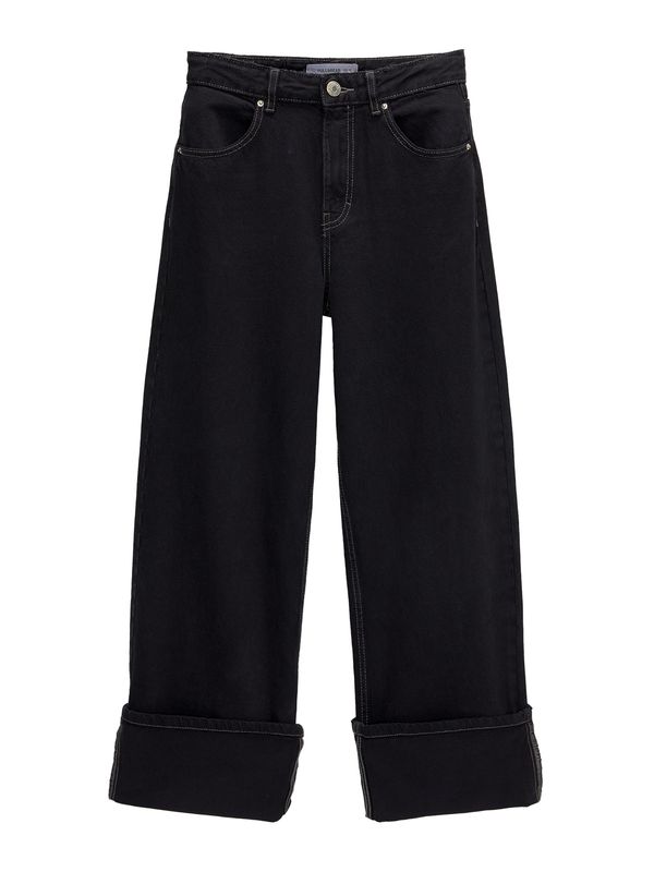 Pull&Bear Pull&Bear Kavbojke  črn denim