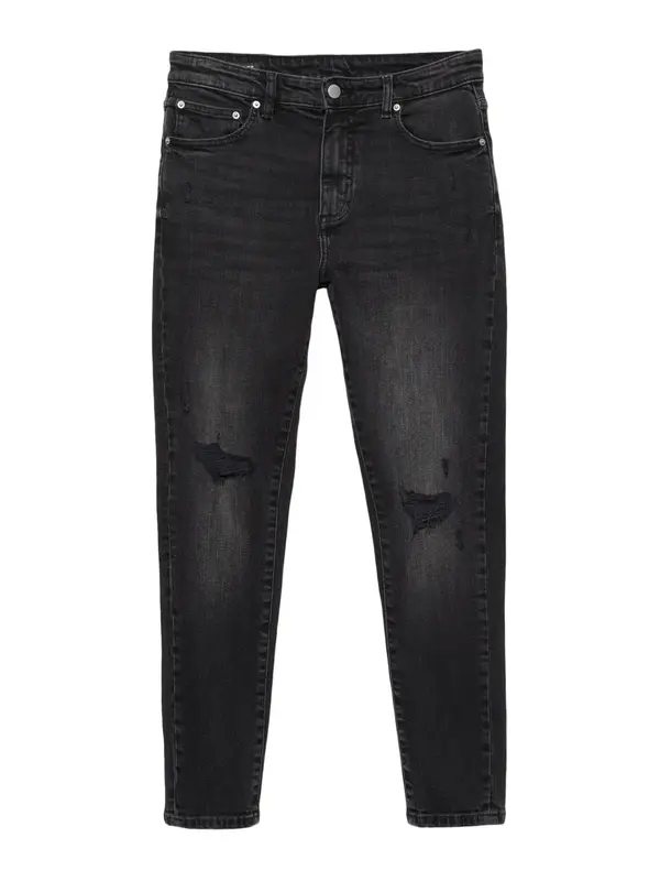 Pull&Bear Pull&Bear Kavbojke  črn denim