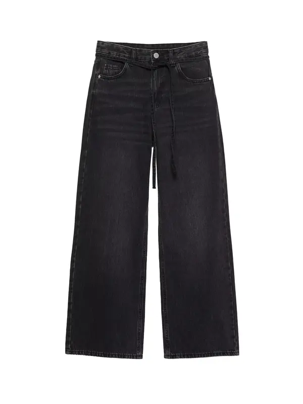 Pull&Bear Pull&Bear Kavbojke  črn denim