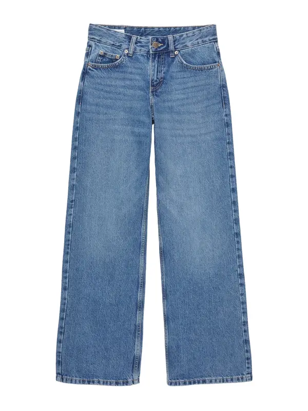 Pull&Bear Pull&Bear Kavbojke 'LOVE'  moder denim