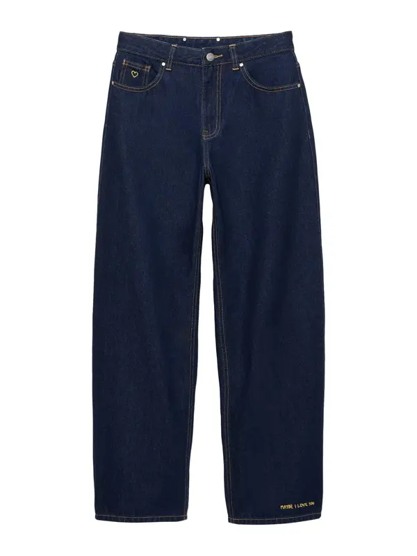Pull&Bear Pull&Bear Kavbojke 'PACIFIC LOVE'  temno modra / zlata