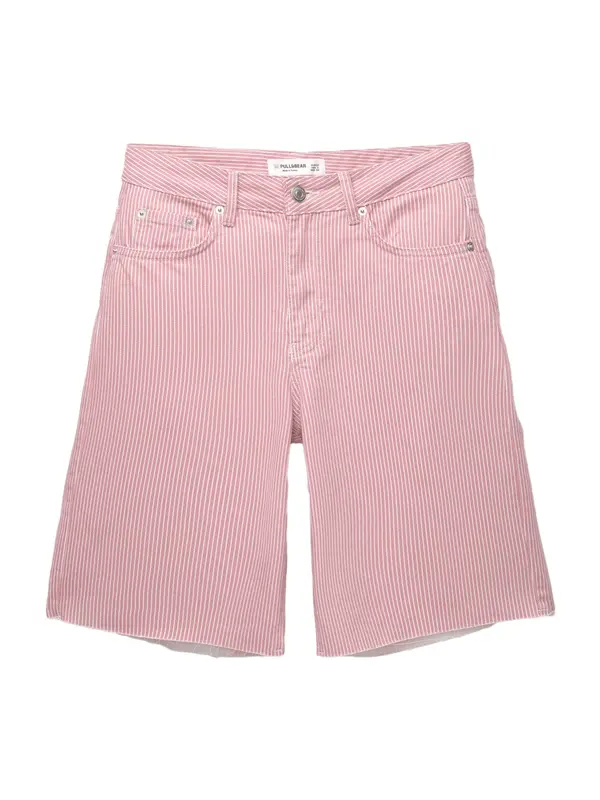 Pull&Bear Pull&Bear Kavbojke  rdeča / bela