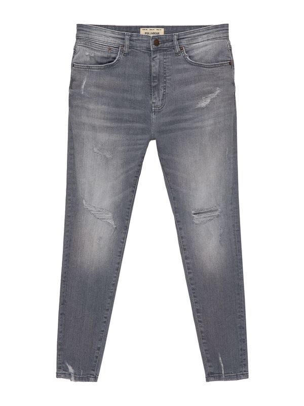 Pull&Bear Pull&Bear Kavbojke  siv denim