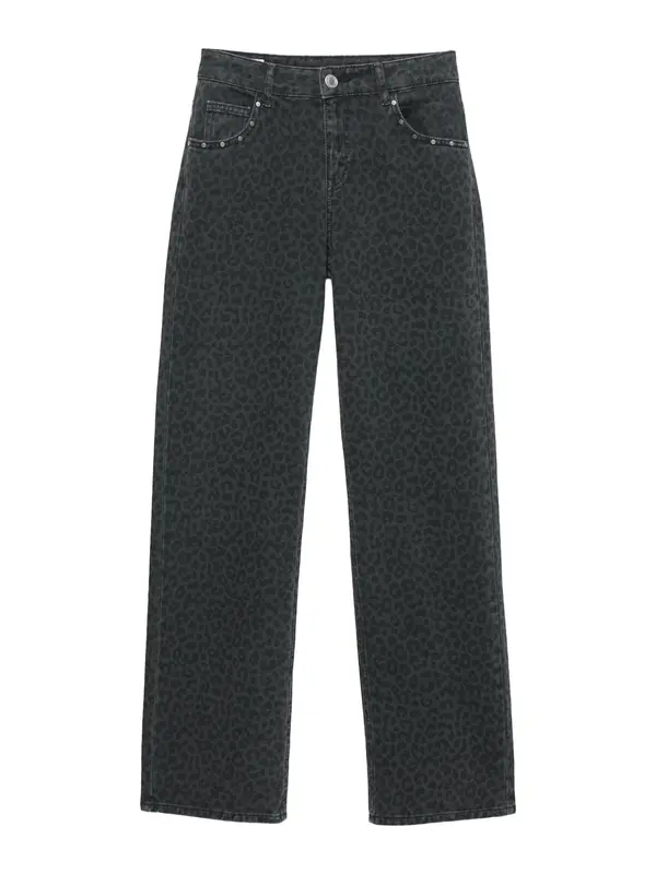 Pull&Bear Pull&Bear Kavbojke  siv denim / črna