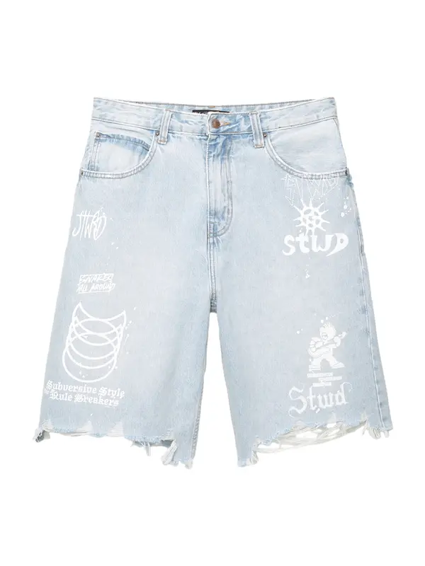 Pull&Bear Pull&Bear Kavbojke  svetlo modra / bela