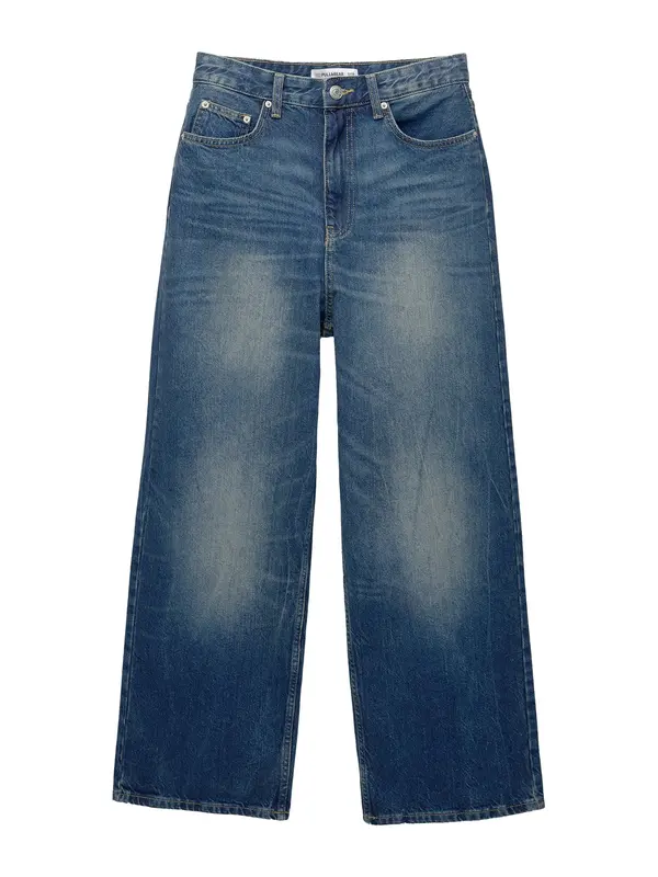 Pull&Bear Pull&Bear Kavbojke  temno modra