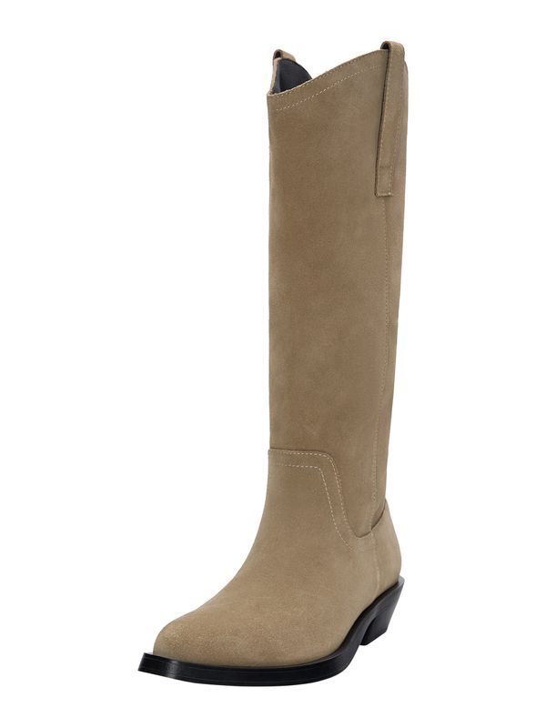 Pull&Bear Pull&Bear Kavbojski škornji  temno bež