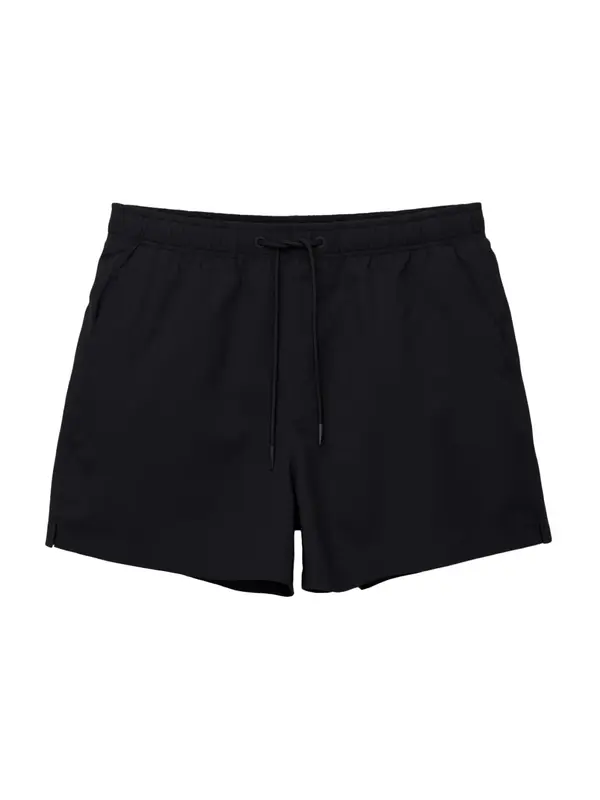 Pull&Bear Pull&Bear Kratke kopalne hlače  črna