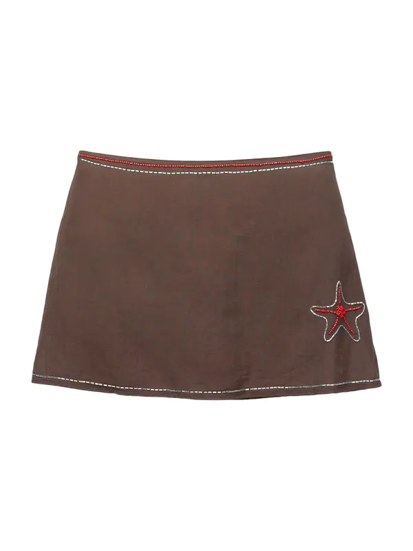 Pull&Bear Pull&Bear Krilo  temno rjava / temno rdeča / srebrna