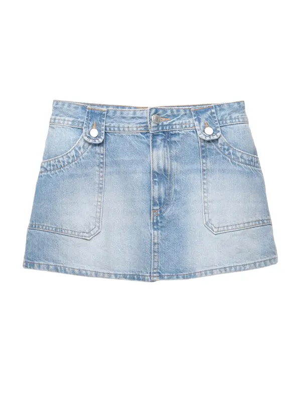 Pull&Bear Pull&Bear Krilo 'W3 MINI FALDA CARPENTER'  moder denim