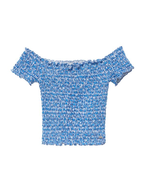 Pull&Bear Pull&Bear Majica  azur / svetlo modra / bela