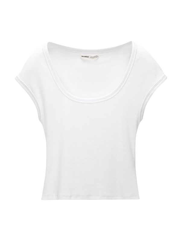 Pull&Bear Pull&Bear Majica  bela