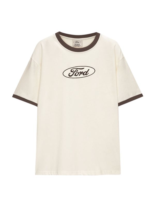 Pull&Bear Pull&Bear Majica  bež / rjava