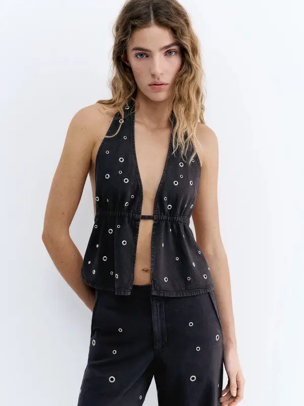 Pull&Bear Pull&Bear Majica 'CAMISETA PACIFIC'  črna