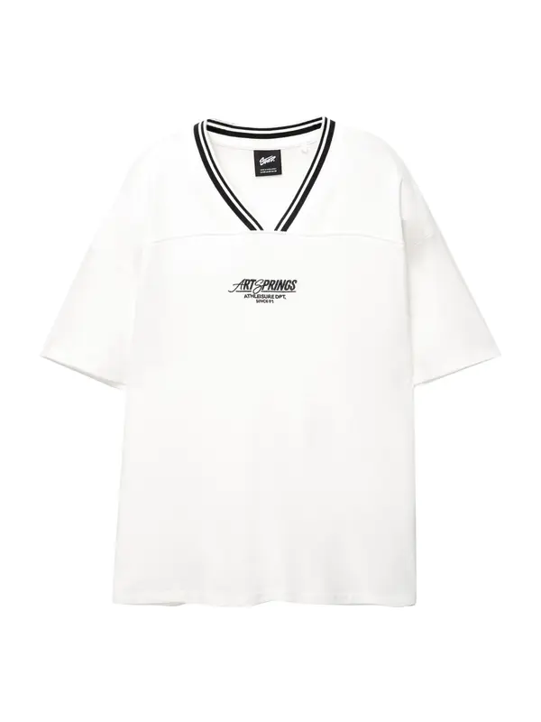 Pull&Bear Pull&Bear Majica  črna / bela