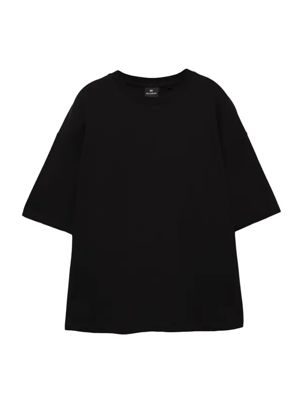 Pull&Bear Pull&Bear Majica  črna