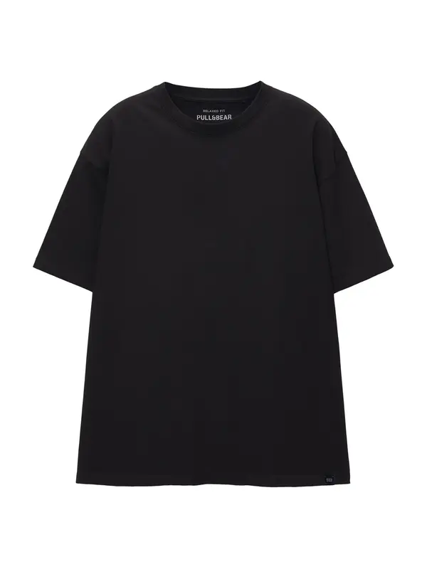 Pull&Bear Pull&Bear Majica  črna