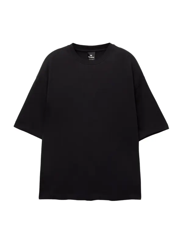 Pull&Bear Pull&Bear Majica  črna