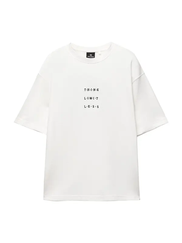 Pull&Bear Pull&Bear Majica  golobje modra / črna / bela