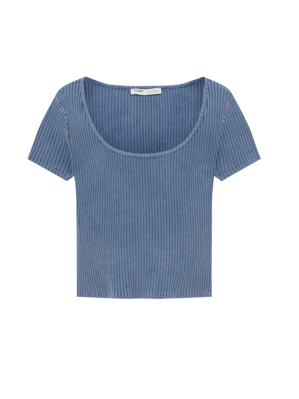 Pull&Bear Pull&Bear Majica  golobje modra