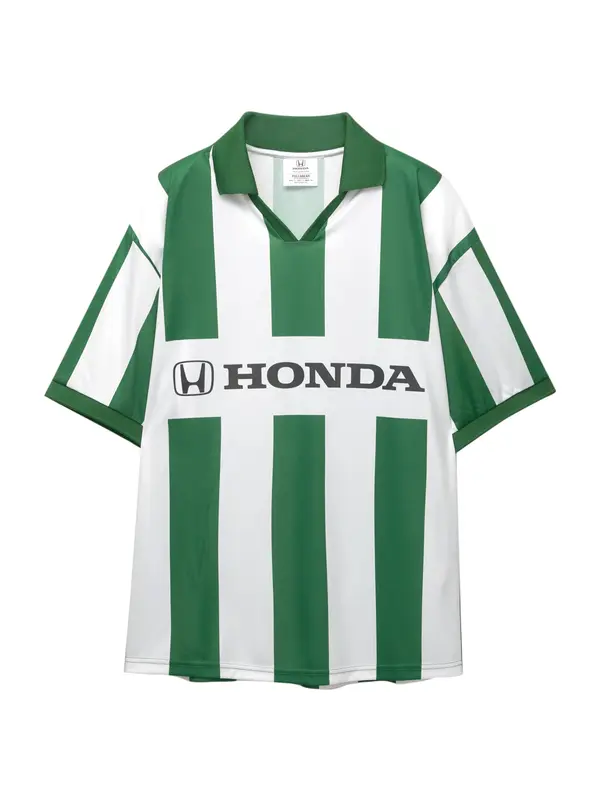 Pull&Bear Pull&Bear Majica 'HONDA'  zelena / črna / bela