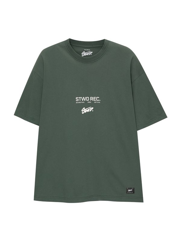 Pull&Bear Pull&Bear Majica  jelka / bela