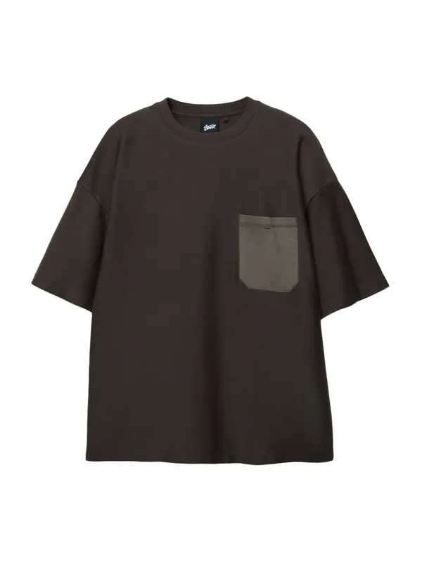 Pull&Bear Pull&Bear Majica  kapučino / temno rjava