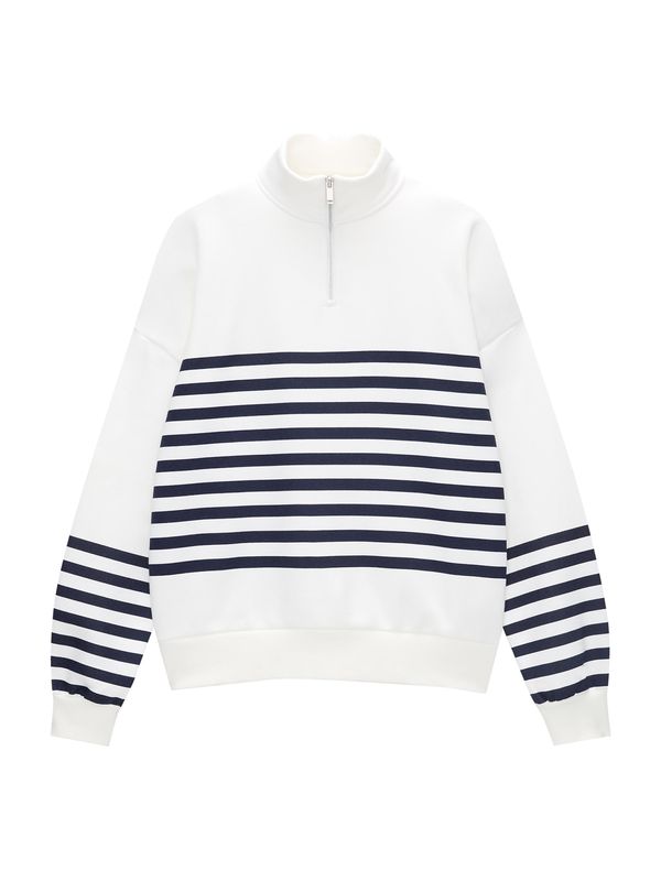 Pull&Bear Pull&Bear Majica  marine / svetlo siva