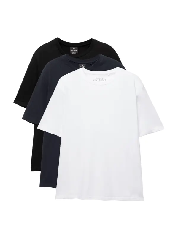 Pull&Bear Pull&Bear Majica  mornarska / črna / bela
