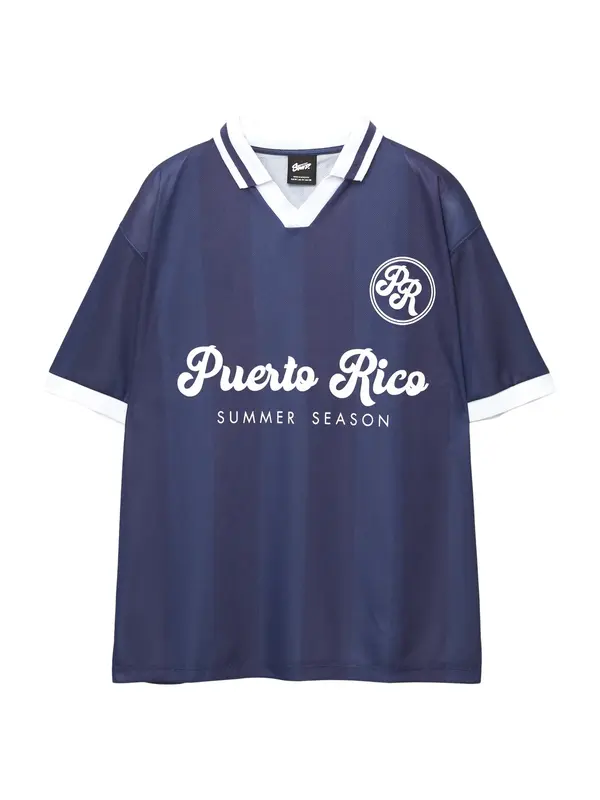 Pull&Bear Pull&Bear Majica  mornarska / temno modra / bela