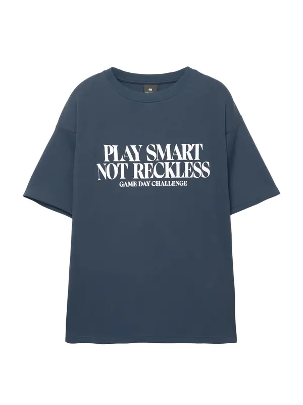 Pull&Bear Pull&Bear Majica  safir / bela