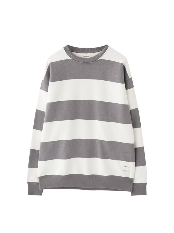 Pull&Bear Pull&Bear Majica  siva / off-bela