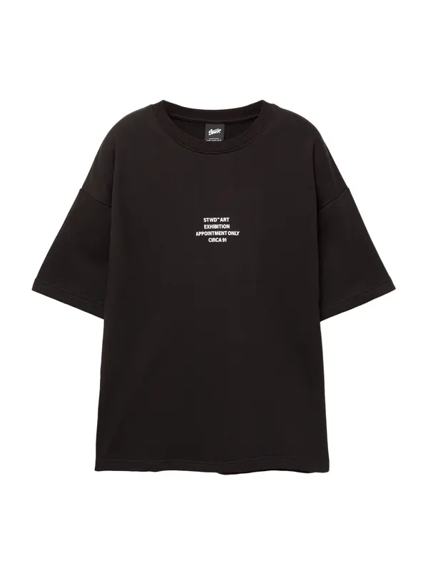 Pull&Bear Pull&Bear Majica 'STWD'  črna / bela