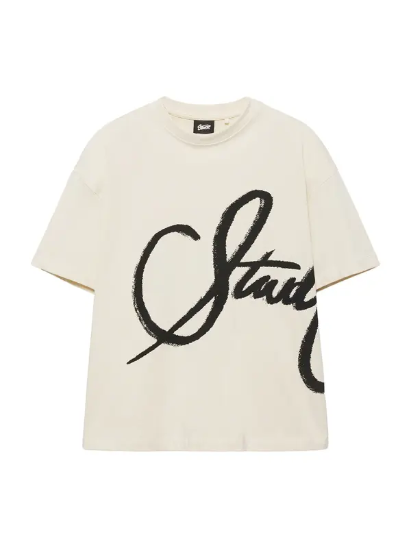 Pull&Bear Pull&Bear Majica 'STWD'  črna / off-bela