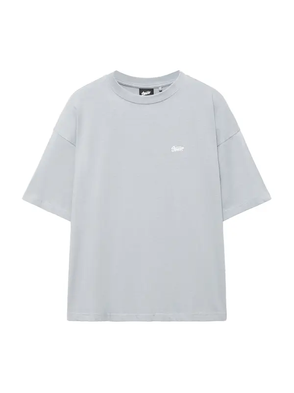 Pull&Bear Pull&Bear Majica 'STWD'  golobje modra / bela