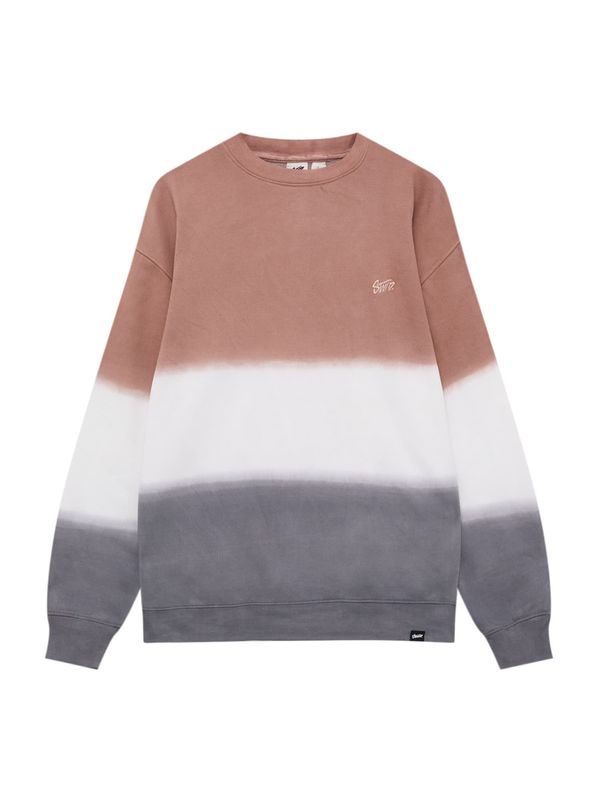 Pull&Bear Pull&Bear Majica  svetlo rjava / siva / bela