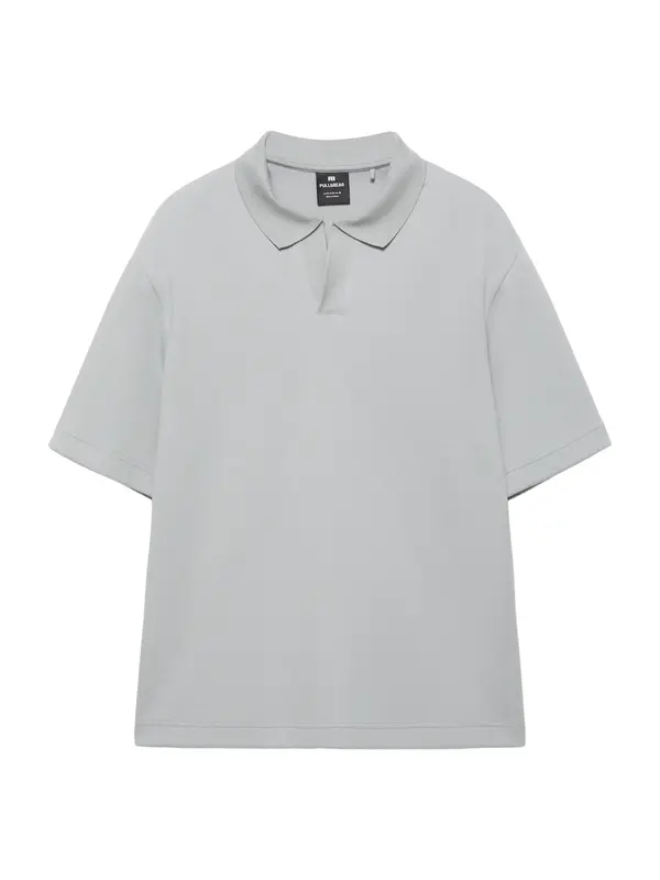 Pull&Bear Pull&Bear Majica  svetlo siva
