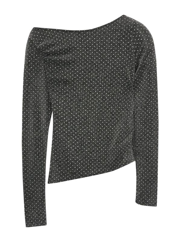 Pull&Bear Pull&Bear Majica  temno siva / srebrna