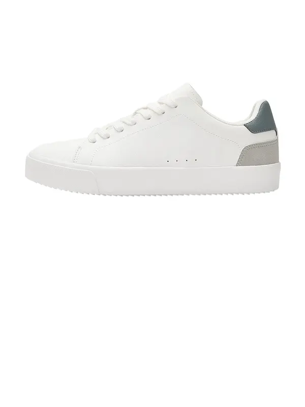 Pull&Bear Pull&Bear Nizke superge  siva / bazaltno siva / bela