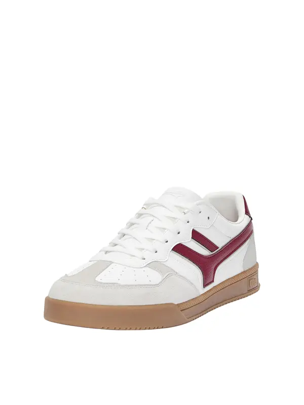 Pull&Bear Pull&Bear Nizke superge  svetlo siva / burgund / bela