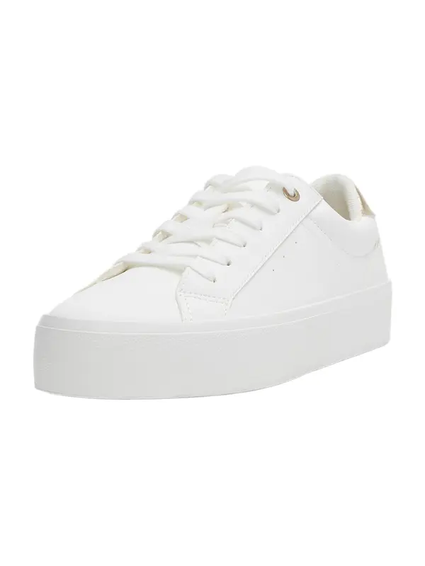 Pull&Bear Pull&Bear Nizke superge  zlata / bela