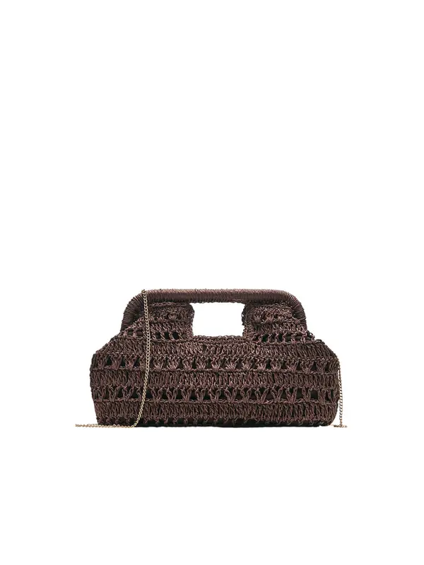 Pull&Bear Pull&Bear Pisemska torbica  temno rjava